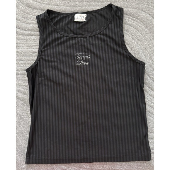 Lily'S Of Beverly Hills Tops - Vtg Lily's Of Beverly Hills Tank Top "Tennis Diva" Womens Medium Sleeveless